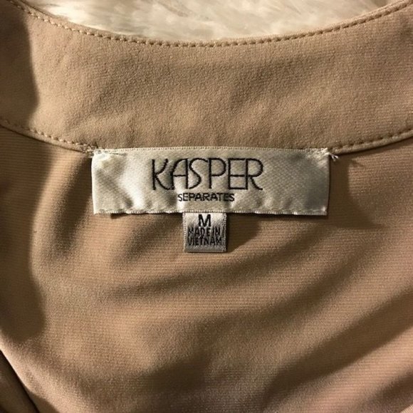 Kasper Colorblock Drape Front Sleeveless Top - Picture 9 of 10